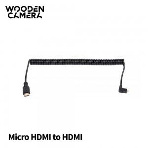 WC Coiled Right Angle Micro HDMI to Full HDMI (20