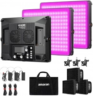 amaran P60c RGBWW LED Panel 3-Light Kit