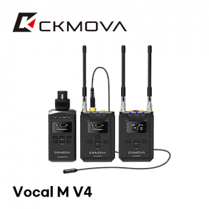 Vocal M V4   UHF Dual-Channel Wireless Microphone System With Independent Audio Recorder
