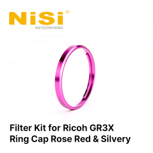 GR3X용 링캡 킷 Filter Kit for Ricoh GR3X - Ring Cap Rose Red & Silvery