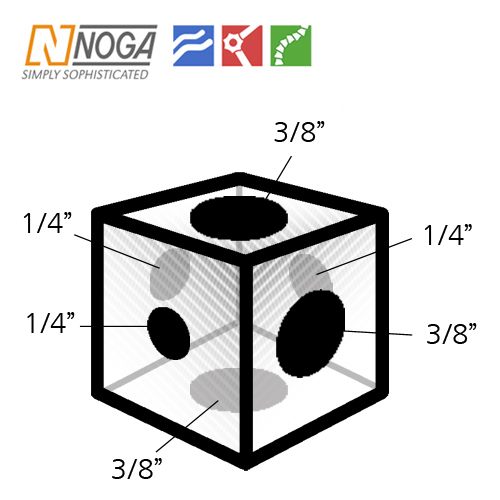 그린촬영시스템,AD1141 Noga XCHANGE Cube (3/8" x3 & 1/4"x3)